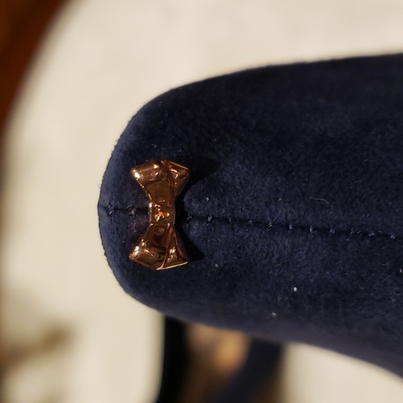 TED Baker 40.5 sway navy blue with rose gold pointed toe - Picture 7 of 8